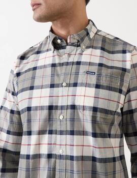 Camisa Barbour Lifestyle Cuadro Gris Hombre