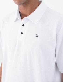 Polo Hurley Icon Slub SS Blanco Hombre