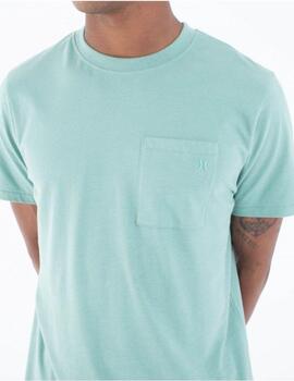 Camiseta Hurley M Low Tide Pocket SS Tee Verde Hombre