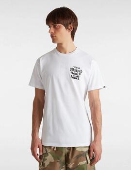 Camiseta Vans Warped World SS Blanca Hombre