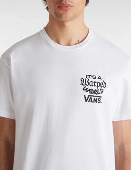 Camiseta Vans Warped World SS Blanca Hombre