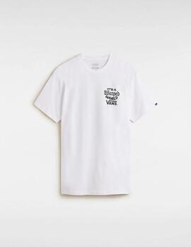 Camiseta Vans Warped World SS Blanca Hombre