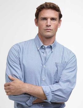 Camisa Barbour finwell Gingham Tailored Azul/Blanco hombre