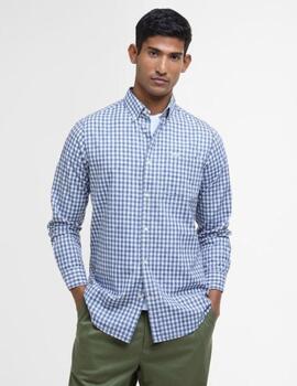 Camisa Barbour Kanehill Tailored Fit Marina/Blanca hombre