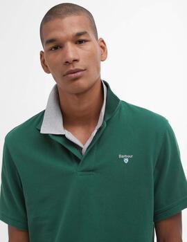 Polo Barbour Original Sports Tailored Verde hombre