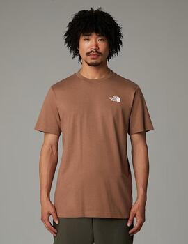 Camiseta The North Face S/S Box Nse Tee Marrón