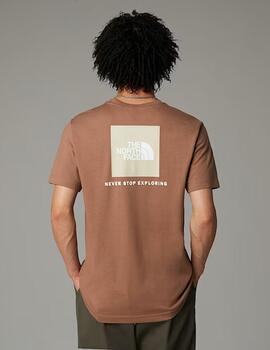 Camiseta The North Face S/S Box Nse Tee Marrón