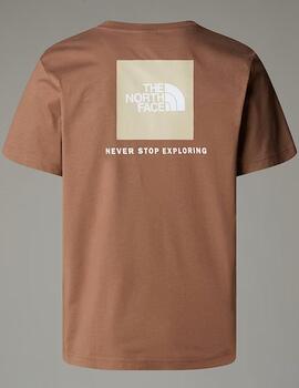 Camiseta The North Face S/S Box Nse Tee Marrón