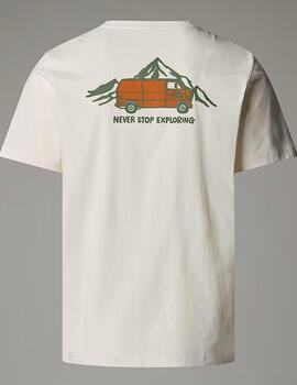 Camiseta The North Face SS Outdoor Graphic Crudo hombre