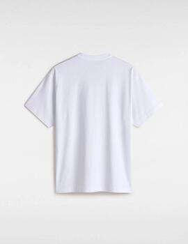 Camiseta Vans Left Chest II Loose SS Blanca hombre